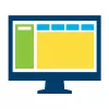 Computer screen icon